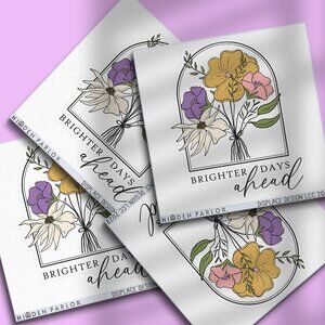 3pc - "Brighter Days Ahead" Sticker Pack – Water Bottle, Tumbler, Laptop